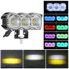 Motorcycle LED Headlight: Colorful Warning Light & Electric Vehicle Front Spotlight