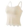 Traceless lace suspender, beautiful back, polished warm vest, chest pad, autumn and winter inner cover, free bra.