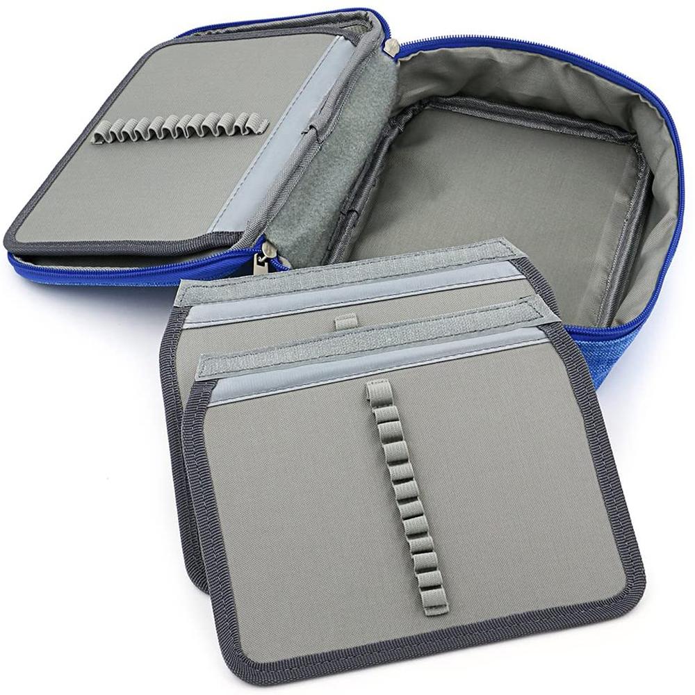 High Capacity 72 Slots Pen Bag Case Pen Box Pencil Case Pencil Pouch Pencil Bags Zipper Pen Bag