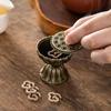 Neoclassical Lotus Alloy Incense Burner with Auspicious Clouds Design
