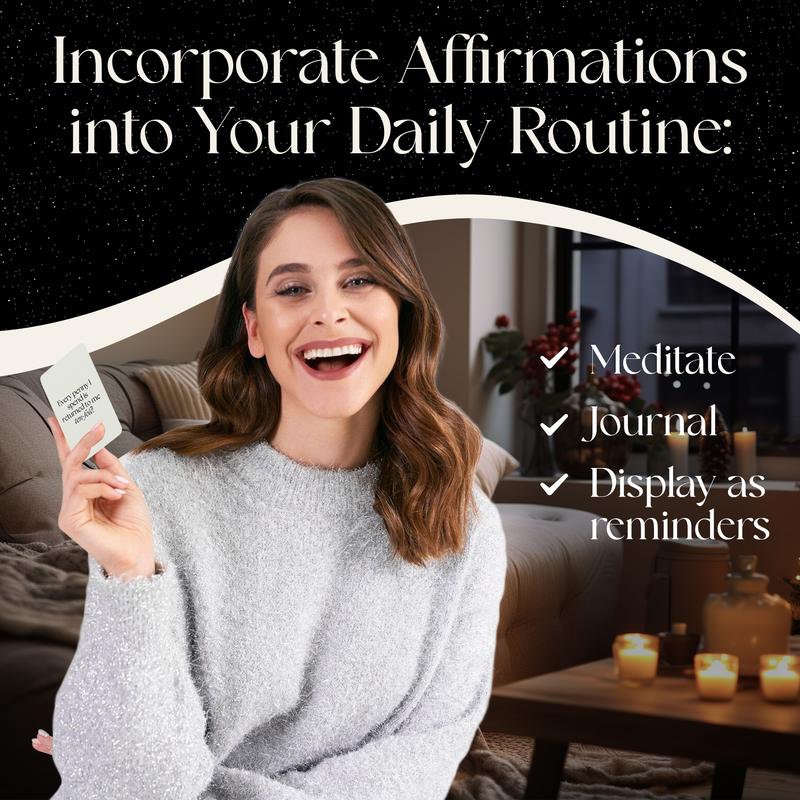 TangoBird Miracle Mantras Affirmation Deck - 60 Cards for Manifestation and Daily Affirmations