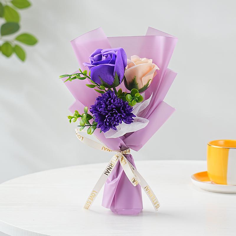 Scented Soap Rose Bouquet: Perfect Gift for Mother's Day, Valentine's, Birthdays - Ideal for Girlfriends, Moms, Besties, Teachers.