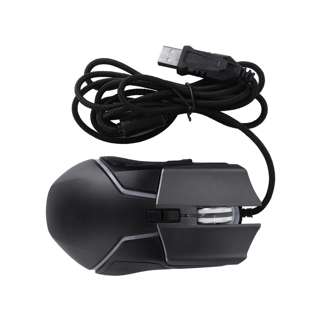 Gaming Mouse Adjustable DPI Mechanical Ergonomic RGB Lighting Wired Mice for Gamer Desktop Laptop