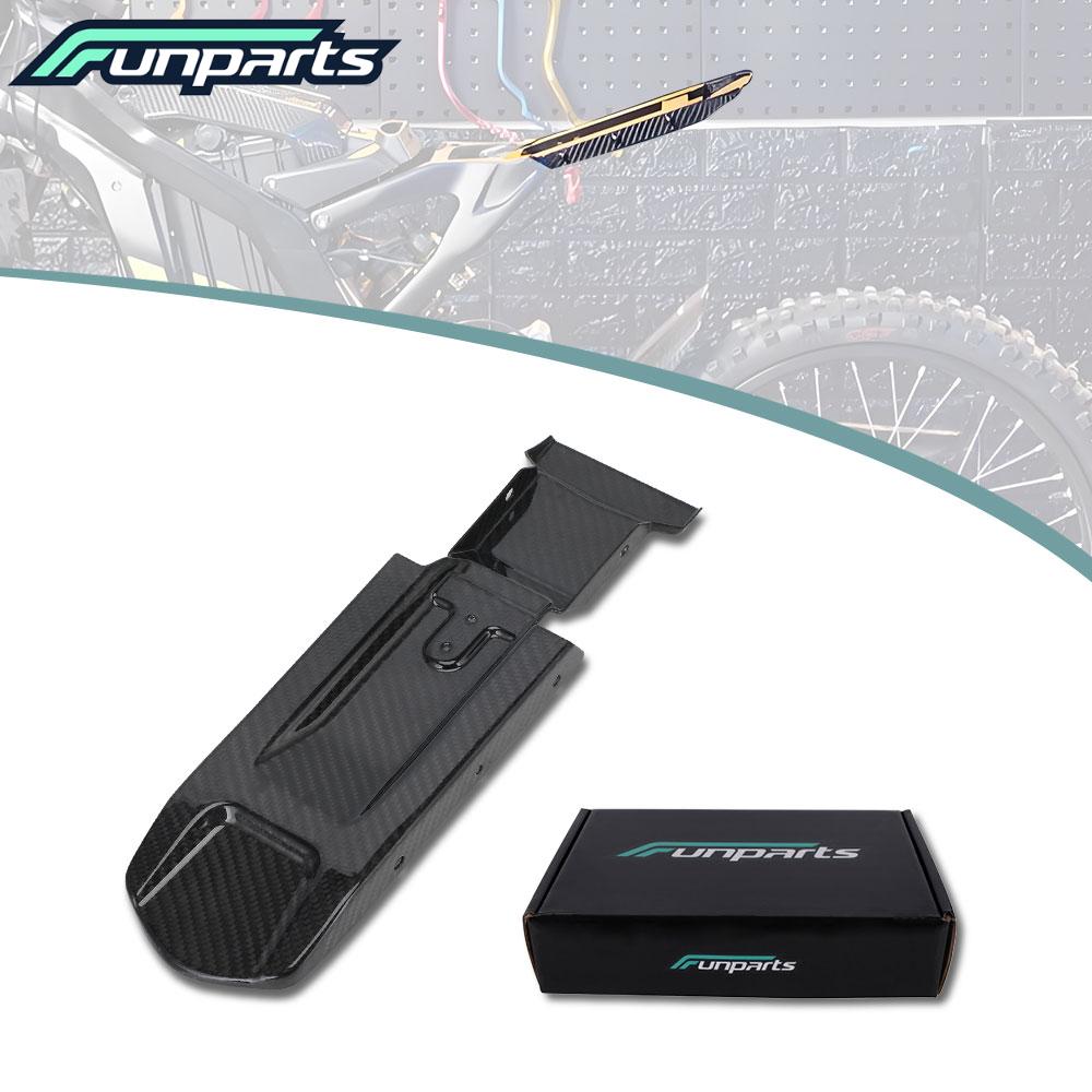 Motorcycle Funparts Carbon Fiber Rear Fender Mudguard Mud Guards Motorcycles Accessories For SURRON Light Bee S/X E-bike
