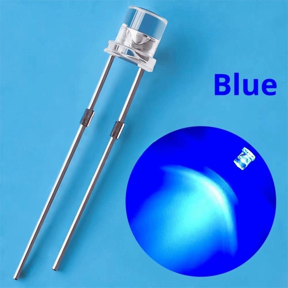100Pcs Wide Angle LEDs LED Light Diodes Flat Top LED Lamp Bulbs  Signage Decoration