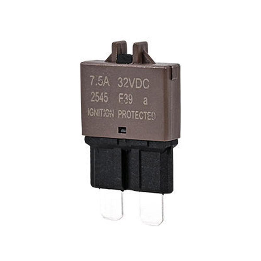 1PC Circuit Breaker Blade Fuse 12V 24V Resettable 5-30A Marine RVs Automatic Reset Thermal Circuit Breaker Car Blade Fuse Box Circuit Breaker 6