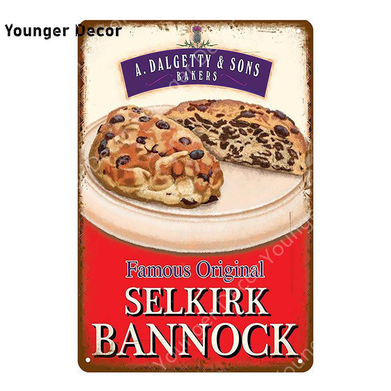 Food Bread Decor Ice Cream Milk Strawberries Pickles Waffles Ploughmans Metal Tin Signs Vintage Poster Wall Art Plaque YI-010