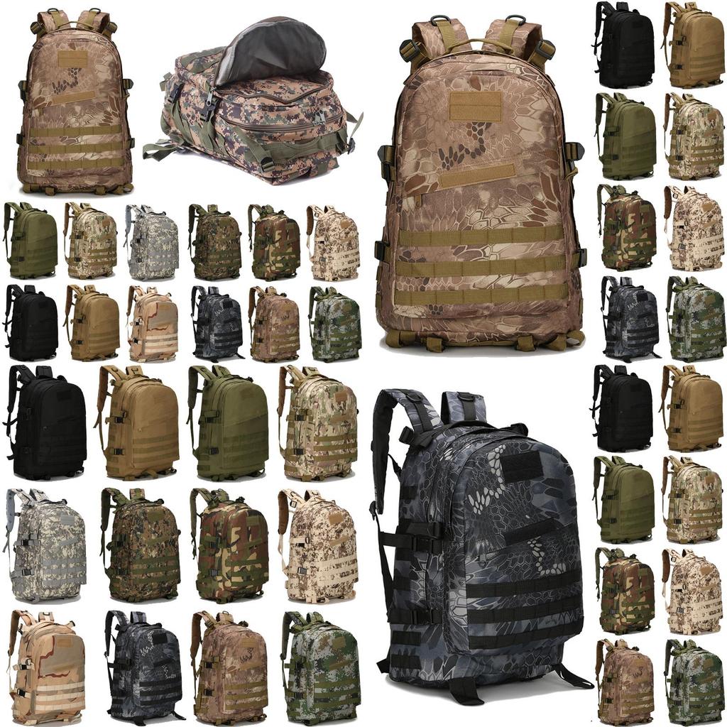Military Tactical 40l Shoulder Backpack Rucksack Hiking Camping Trek Bag Outdoor