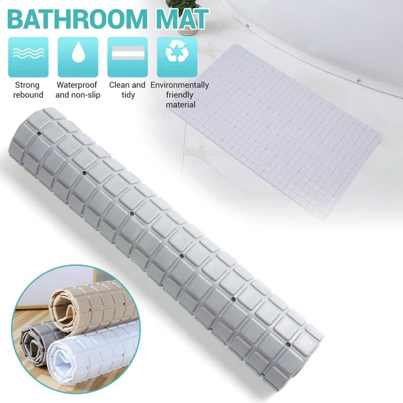 HOT PVC Anti-skid Bath Mats Soft Shower Mat Massage Mat with Suction Cup Non-slip Bathtu Bath Mat Bathroom Accessories Hot