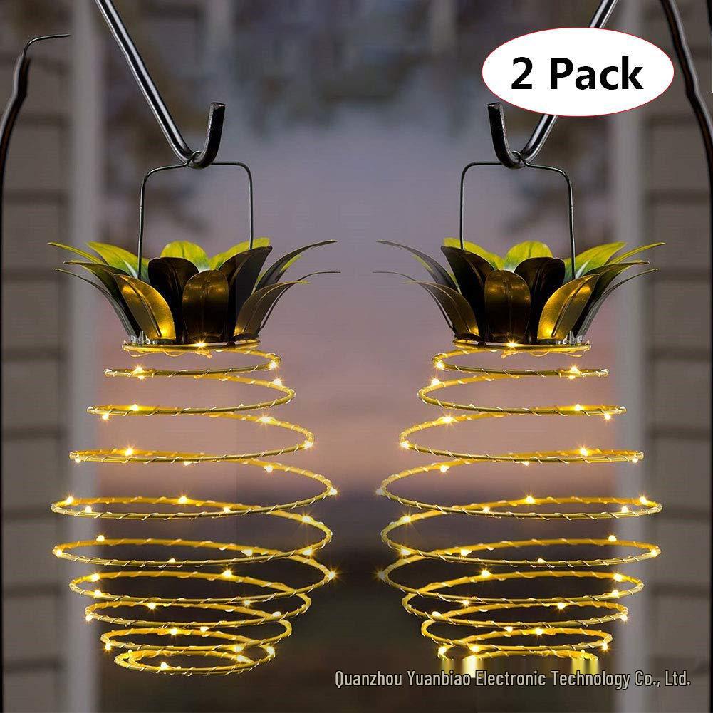 Solar Pineapple Lamp: Outdoor LED Copper Wire String Lights for Courtyard Decoration