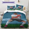 River Plate Football Player Portrait Print 3‑Pieces Duvet Cover Set Soccer Sports Bedding Bedroom Home Decor Without Pillow Core Comforter