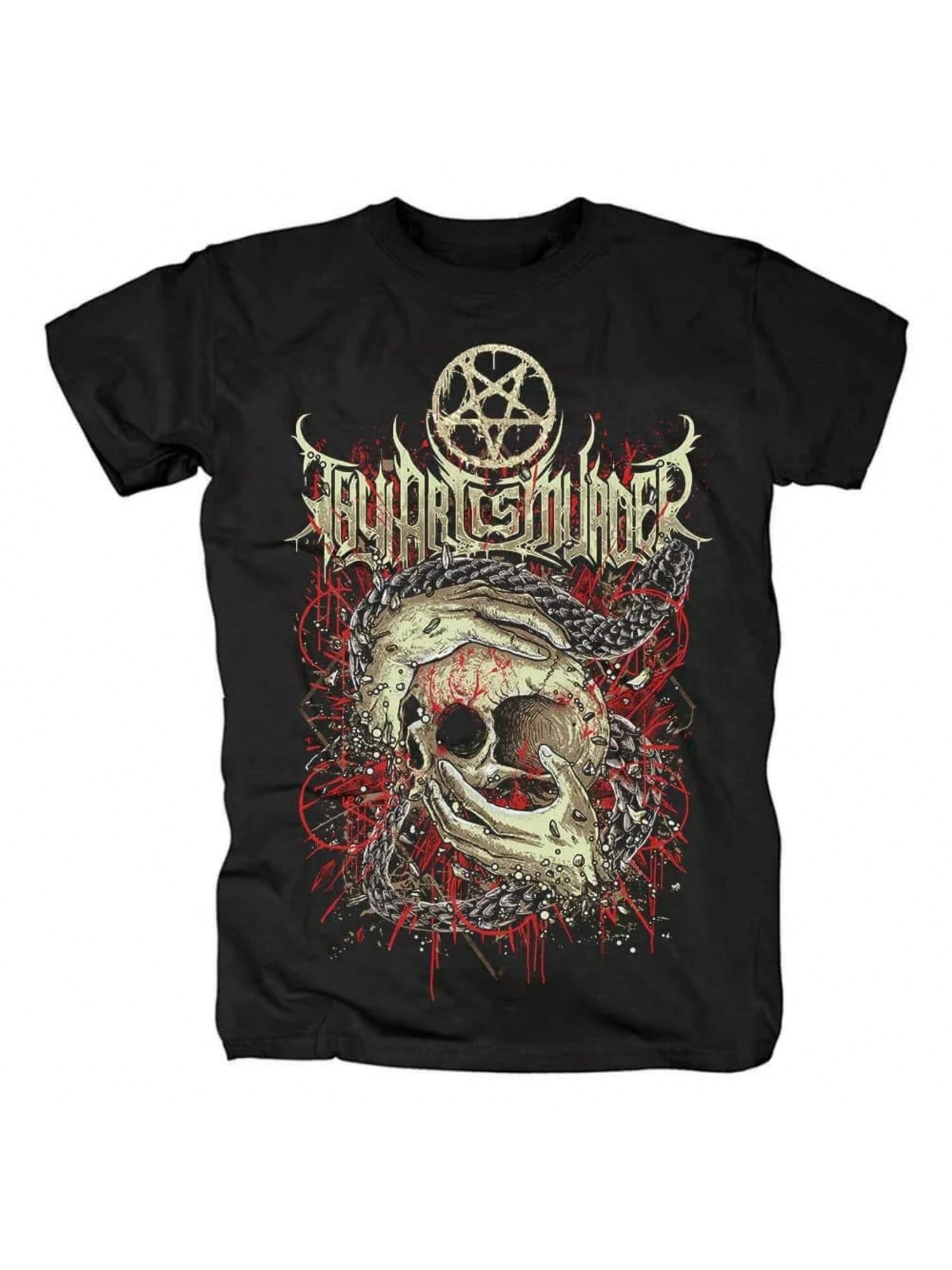 

Printed Men s And Women s T-Shirts For The 2025 Summer Nocturnal Bloodlust Visual Core Metal Music Festival S