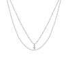 Starburst Double Layer Necklace: Light Luxury Clavicle Chain with Trendy Design for Women