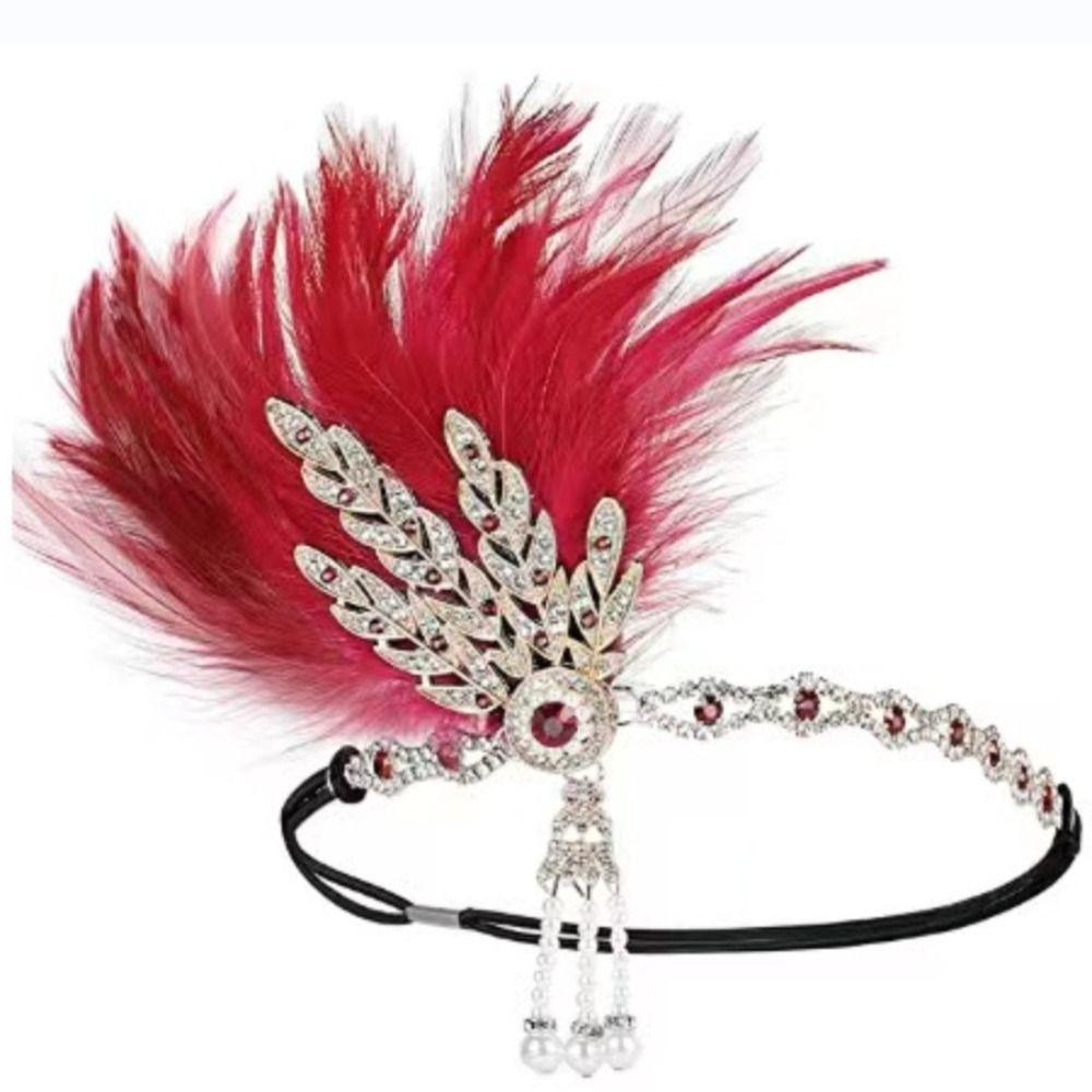 1920er Jahre Stil Flapper Kopfschmuck Strass Quaste Kopfschmuck Haaraccessoires Fotoshooting