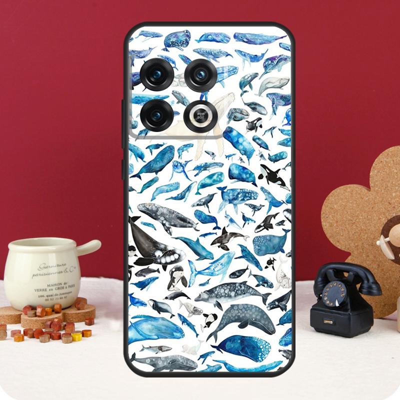 Orcas Killer Whales Cover For OnePlus 13 12 11 13R 12R 10 Pro 8T 10T OnePlus Nord CE 4 3 2 Lite N30 N20 N10 Case