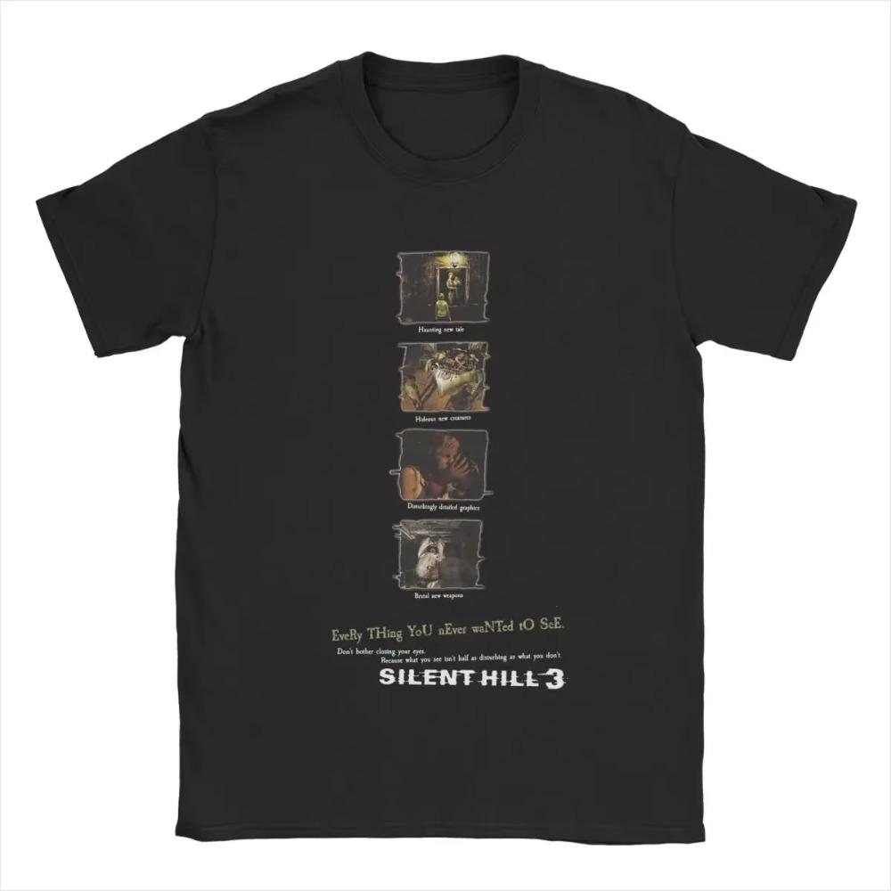 Silent Hill 3 Everything You Never Wanted To See T Shirts Men's Pure Cotton Vintage T-Shirts Crewneck Tees Clothing Plus Size