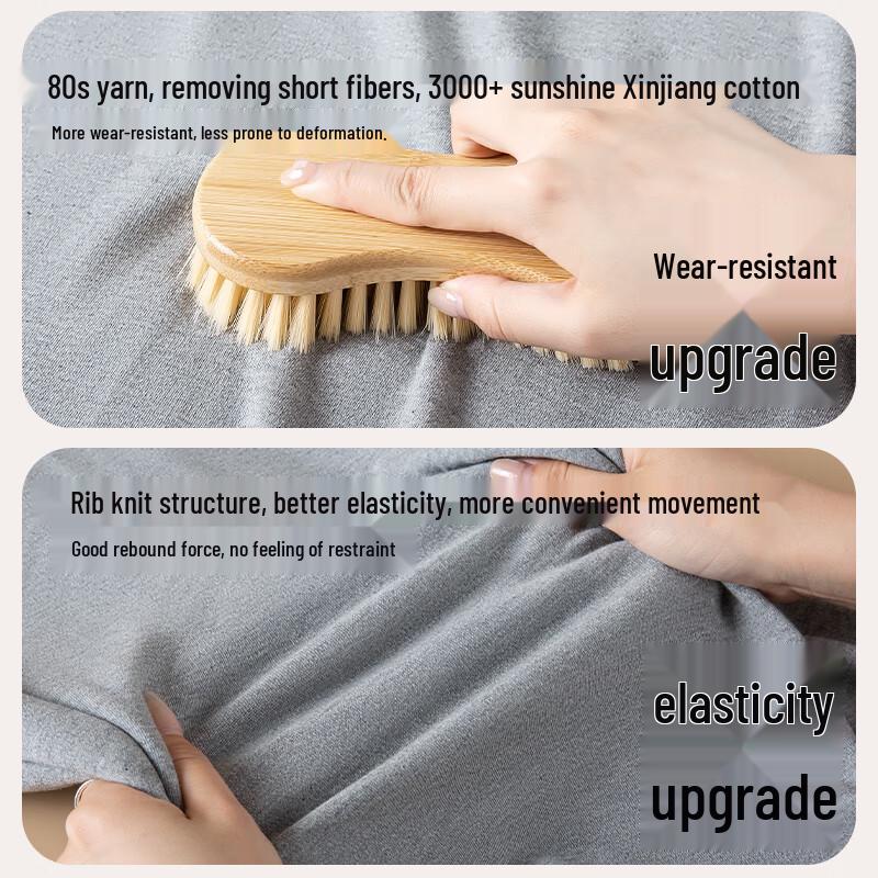 Hengyuanxiang Men's 100% Cotton Thin Thermal Underwear