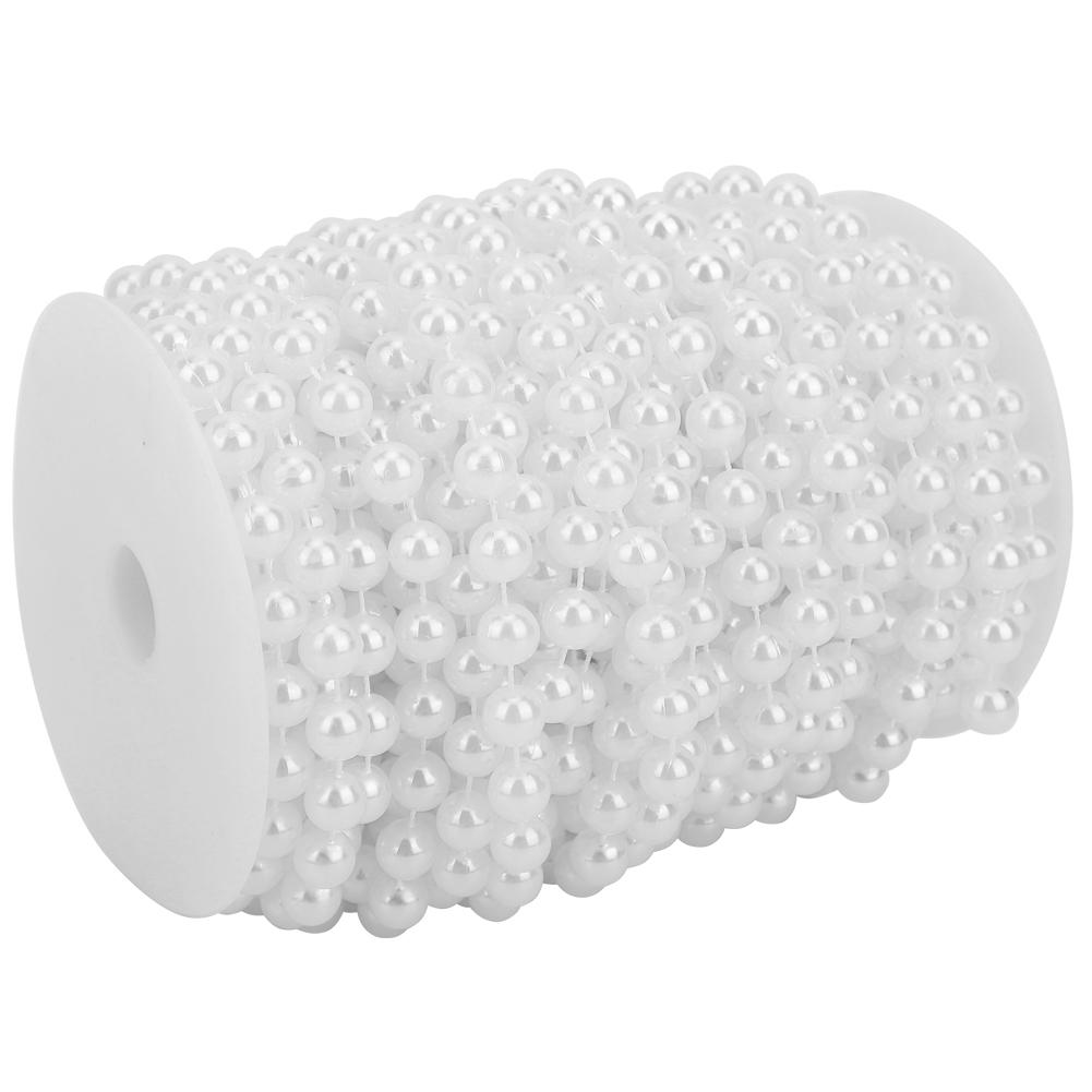 Șir de Mărgele Perle 10mm 20m ABS Mărgele Perle Faux Accesorii Vestimentare pentru DIY Decorare Uși