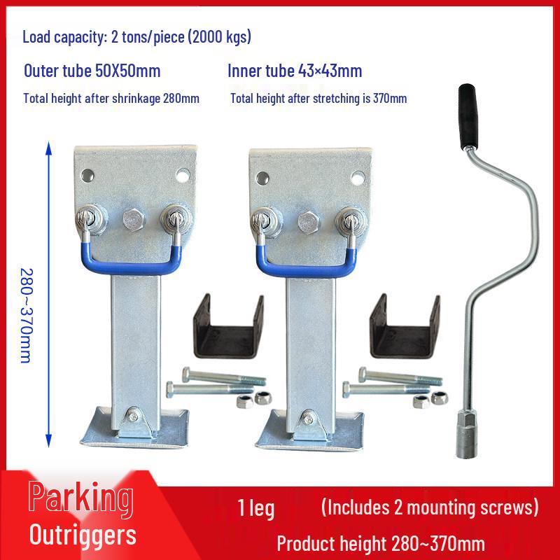 Heavy Duty Retractable RV Jack Support Arm with Hand Crank