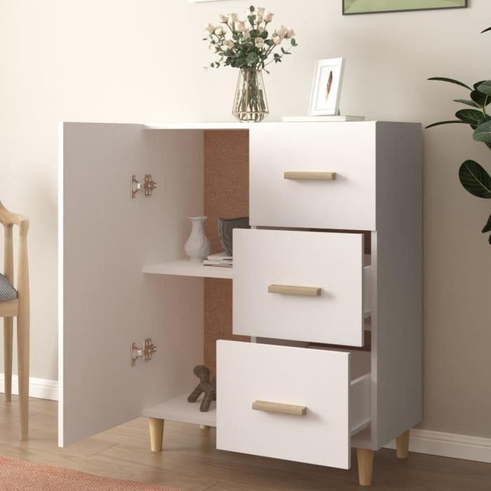 VidaXL Buffet Blanc 69,5x34x90 cm Bois d'ingénierie 812168