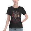 Mexican Catrina Girl Day Of The Dead Sugar Skull TShirt Women Short Sleeve T Shirts Round Neck Clothes Cotton Tees Streetwear