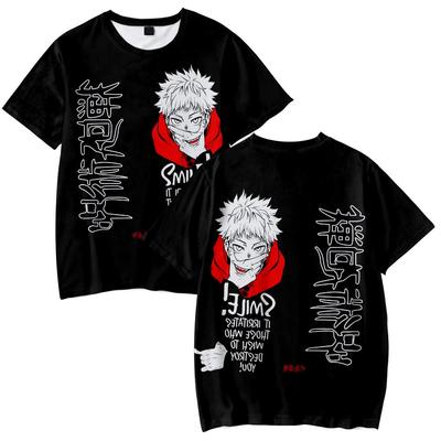 T Shirt for Men Women Summer Clothing Fitness Jujutsu Kaisen Anime Print O Neck Man T-shirt for Male Oversized New Men T-shirts Tops