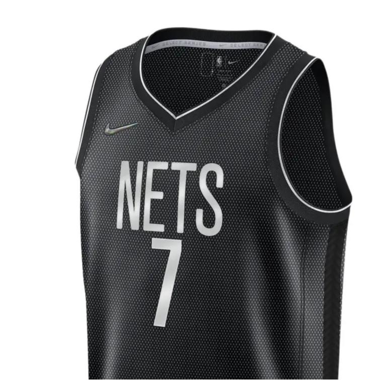 New Jordan NBA Brooklyn Basketball Jerseys Men's Black DQ0140-011