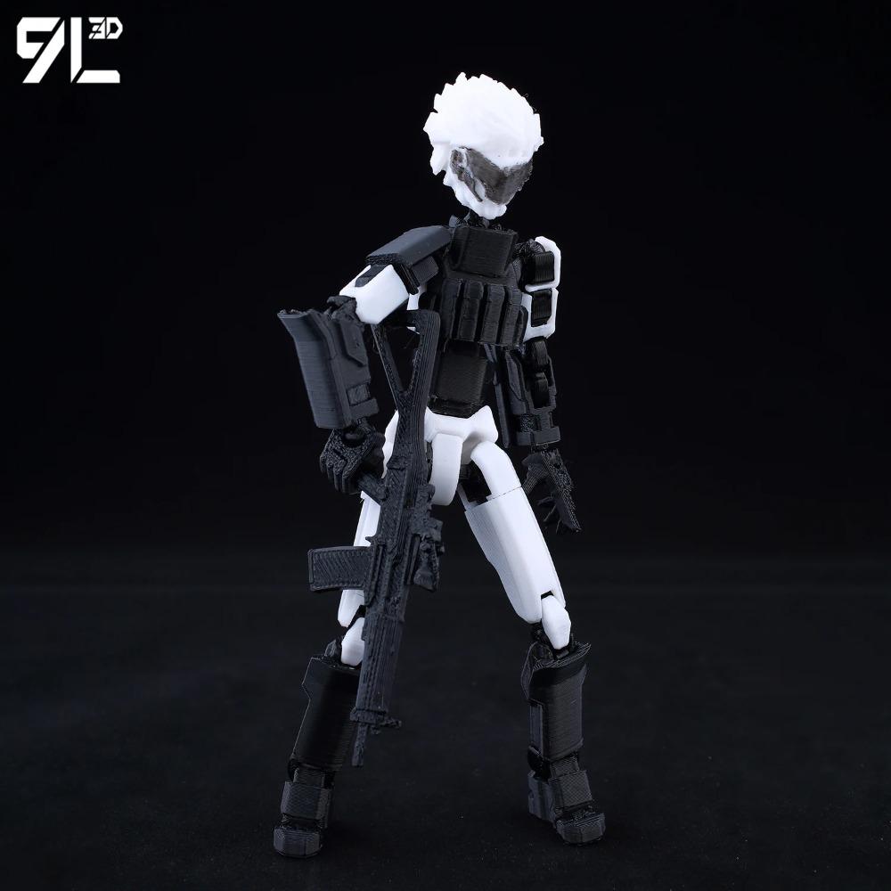 Lucky13 T13 Dummy13 Multi-Jointed Shapeshift Robot 3D Printed Mannequin for Kids Adults Parent-Child Interactive Games Gift