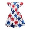 Girls' Summer Princess Dress - A-Line Casual Print Dress