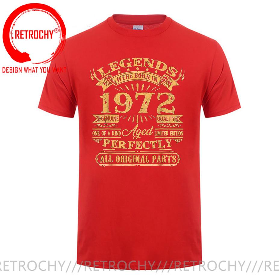 Vintage Gold Limited Edition Legends Were Born In 1972 50 Years Old TShirt 50th Birthday TShirt Black Tees Made in 1972 T Shirt S