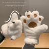 Women Gloves Bear Palm Paw Animals Plushclaw Glove Winter Fluffy Cat Paw Full Finger Gloves Keep Warm Lovely Soft Furry Mittens