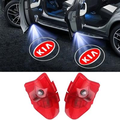 2Pcs LED Car Door Welcome Light Ghost Shadow Projector Welcome Lamps Courtesy Accessory for K5 2011-2016 Decoration