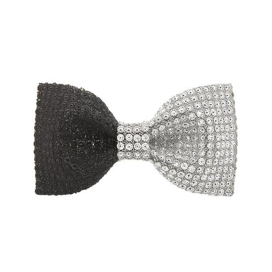 

Мужской галстук-бабочка в стиле пэчворк, цветные блестящие стразы, эластичная веревка, галстук, украшение для костюма, официальная одежда, свадебный аксессуар для вечеринки черный белый