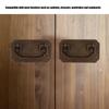 Antique Drawer Handle Tetragonal Bat Handle Antique Chinese Retro Style Drawer Pulls With 2 Screws For Cabinet Doors Bronze
