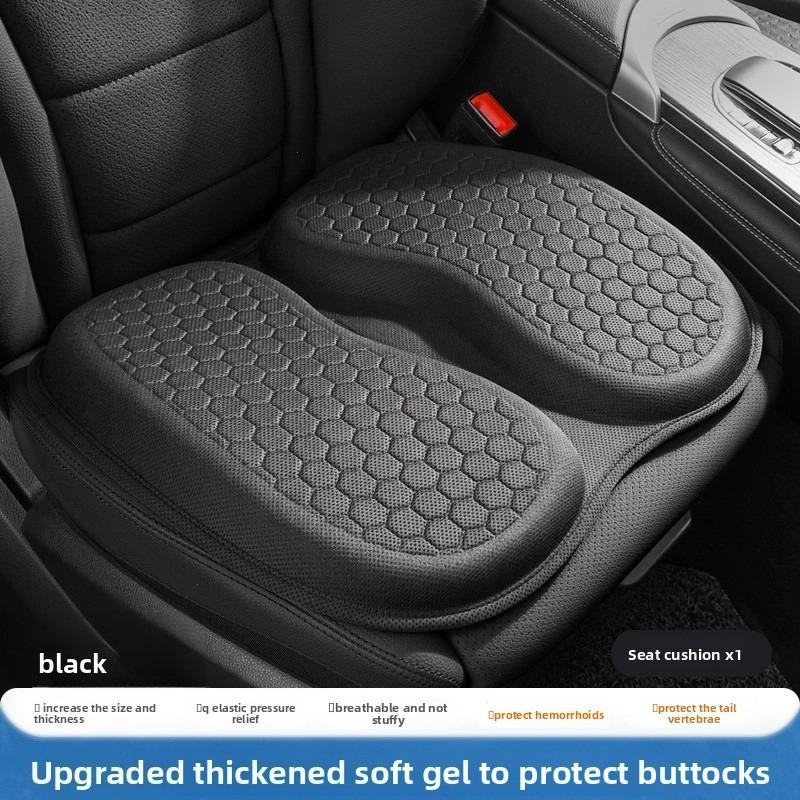 3D Summer Gel Breathable Single Seat Cover Cushion Ventilation Cooling Universal Car Curved Design Pad Auto Interior Accessory