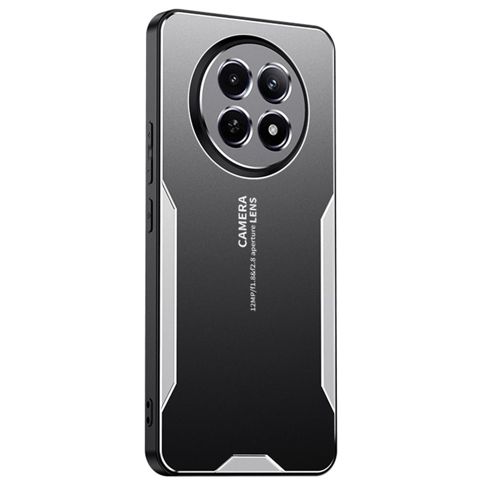 

For Realme 13 Pro Ultra 5G Phone Case Aluminium Alloy TPU PC Back Cover Silver