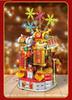Drill Brand Z015 New Year Waking Lion Building Blocks Music Box - Creative Spring Festival Gift