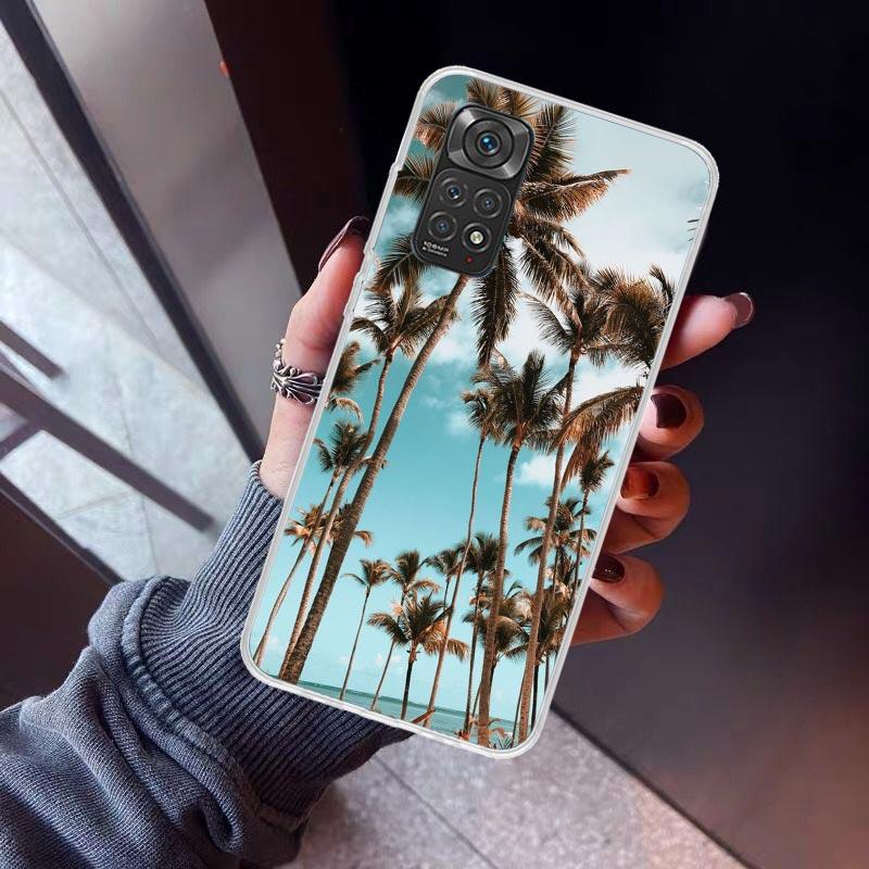 Summer Beach Sunset Sea Palm Tree Phone Case for Xiaomi Redmi Note 15 14 14S 13 12 12S 11 Pro Plus 11E 11T 11S 10S 5G Soft Cover
