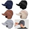 Coldproof Knitted Benines Solid Color Knitted Skullies Fashion Knitted Baseball Hat  Streetwear