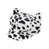 Animal Print Beret Hat for Female Fashion Painter Hat with Cats Ear Teens Girl Cabbie Caps Photography Props Headpiece