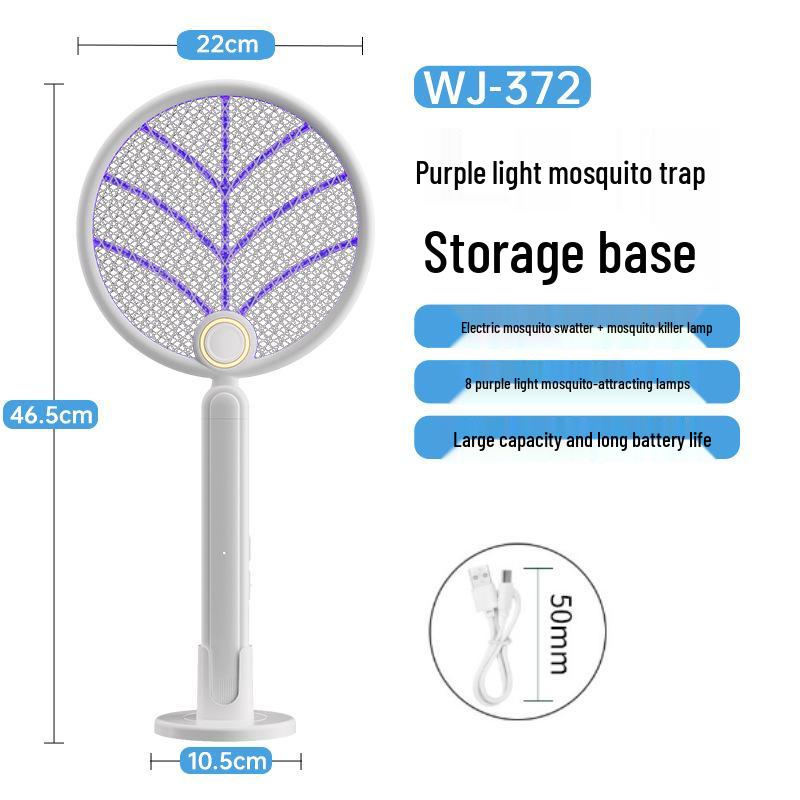 Rechargeable Folding Electric Mosquito & Fly Swatter with Powerful Lithium Battery