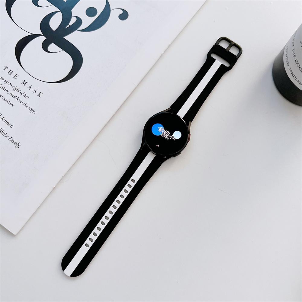 Sportovní proužek silikonový řemínek pro Samsung Galaxy Watch 4 5 6 Classic 40 mm 46 mm 43 mm 47 mm Přezka Náramek na zápěstí Galaxy Watch 4 42 44 mm Příslušenství