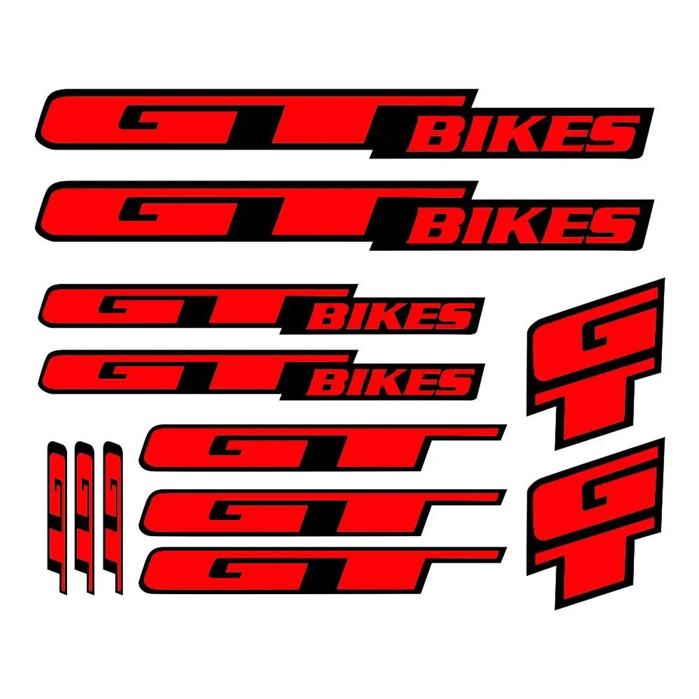 12 Pcs Pvc Bicycle Sticker for GT Decor Art Bike Frame Vinyl Decal Set of For Cycling Road Freeride 20cm*16.8cm 20x16.8cm