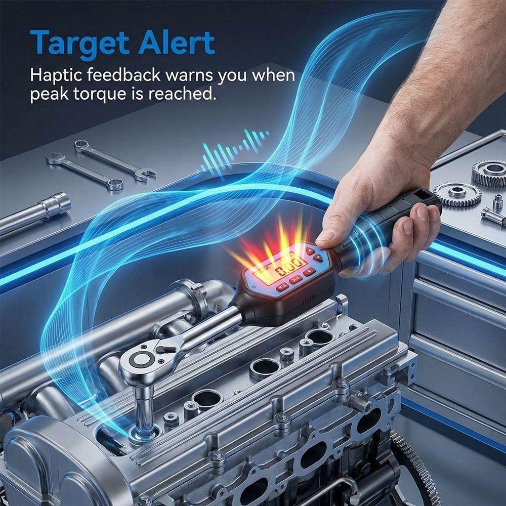 Digital Display Digital Torque Wrench Replaceable Head Electronic Torque Wrench  Industrial Use