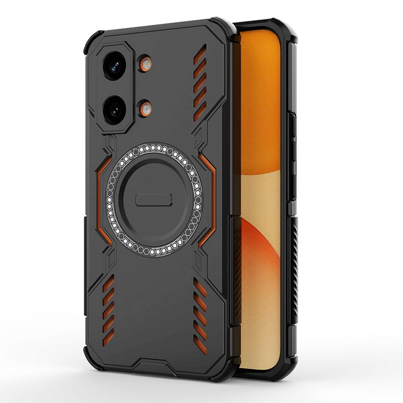 KEYSION Hollow Heat Dissipation Case for Xiaomi POCO X8 Pro Max TPU+PC Magnetic Cooling Shockproof Phone Cover for POCO X8 Pro