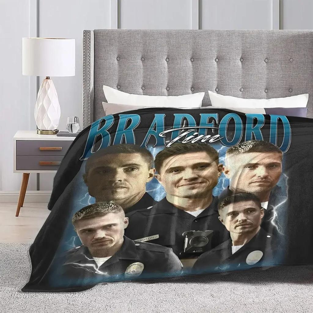 Super Warm Blanket Airplane Travel Tim Bradford Throw Blanket TV Series Flannel Bedspread For Outdoor Comfortable Sofa Bed Cover