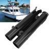 Fishing Rod Holder Bracket, Plastic Secure Fixed 2 Tube Fishing Rod Holder Rack, Portable Fishing Pole Holder, Tube Fishing Rod Pole Support for Motor