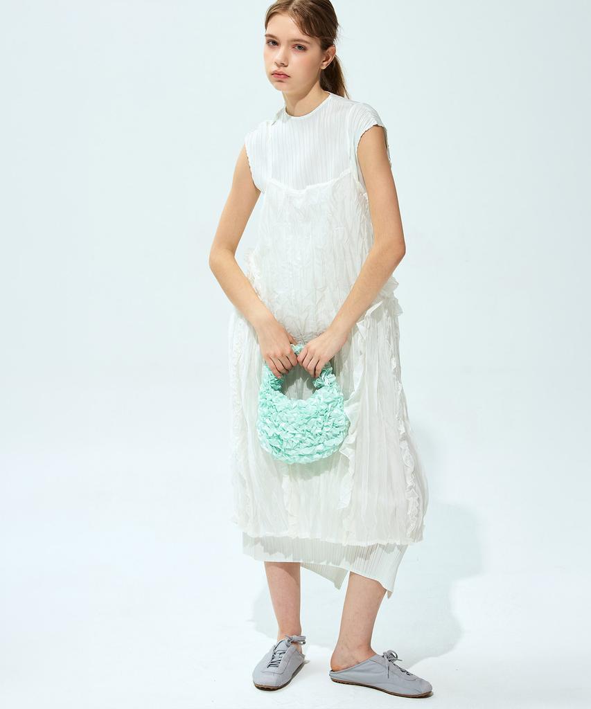 Waiowai Crease Frill Layered Dress_2 Colors