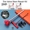 Tire Valve Tool Kit 23Pcs Stem Set, Quick Change Installer with TR413/TR414 Cars Stems, 4-Way Core Removal for Motorcycles Maintenance