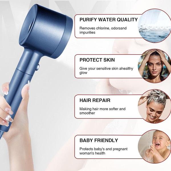 1pc High Pressure Shower Head, Bathroom Powerful Showerhead, 5 Modes Adjustable Shower Nozzle - Multi-Setting Water Flow, Bathroom Accessories